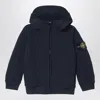 Stone Island Lightweight Navy Blue Jacket In Blue