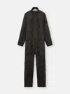 Stone Island Lightweight Nylon Canvas Jumpsuit In Black