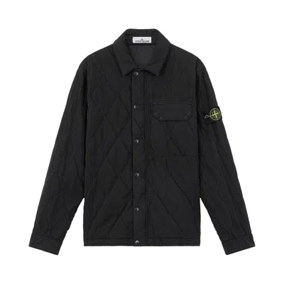 Pre-owned Stone Island Lightweight Quilted Nylon Jacket 'black' | Men's Size Xxl