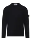 Stone Island Cotton Sweatshirt In Black
