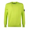 Stone Island Logo Patch Crewneck Sweatshirt In Green