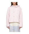 Stone Island Pink Detachable Hood Jacket In Pink