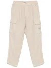 Stone Island Linen Trousers In Neutrals