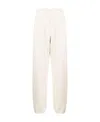 Stone Island Logo-appliqué Cotton Track Pants In White