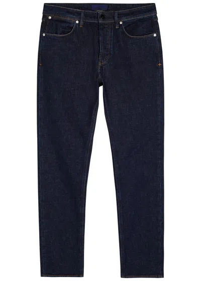Stone Island Regular-straight-fit Five-pocket Jeans With Rinsed Finish In Blue
