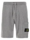 Stone Island Badge Logo Drawstring Bermuda Shorts
