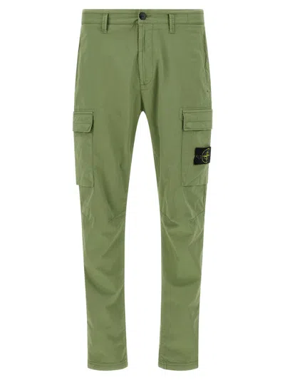 STONE ISLAND STONE ISLAND LOGO BADGE CARGO PANTS