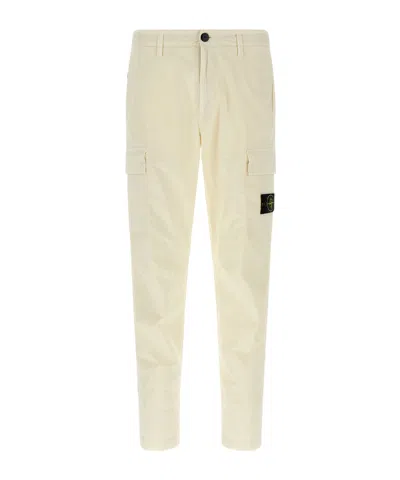 STONE ISLAND STONE ISLAND LOGO PATCH STRAIGHT-LEG TROUSERS