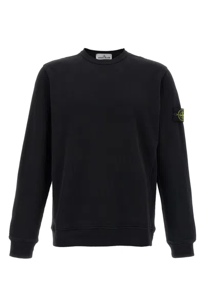 STONE ISLAND LOGO BADGE COTTON SWEATSHIRT