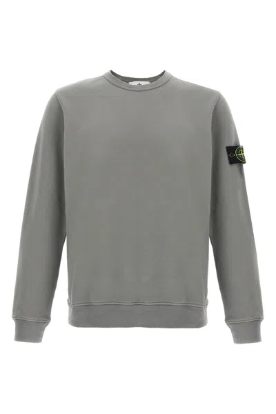STONE ISLAND LOGO BADGE COTTON SWEATSHIRT