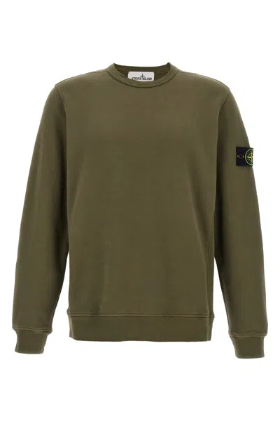 STONE ISLAND LOGO BADGE COTTON SWEATSHIRT