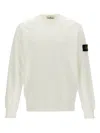 Stone Island Logo Sweatshirt In White