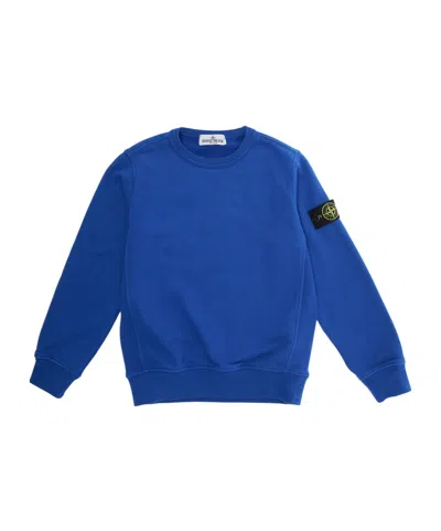 Stone Island Logo Badge Crewneck Sweatshirt In Multi