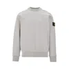 Stone Island Light Sweatshirt With Logo Badge In Grey