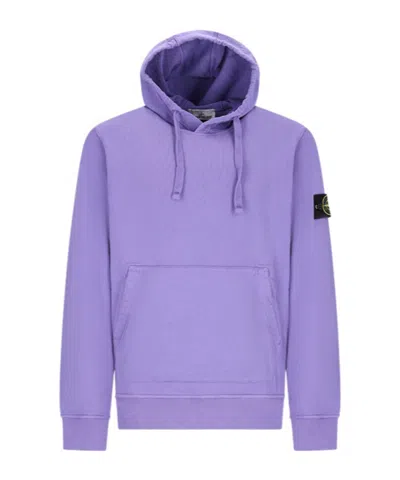 STONE ISLAND STONE ISLAND LOGO PATCH DRAWSTRING HOODIE