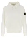 Stone Island Organic Cotton Hoodie In White