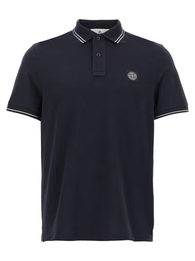 STONE ISLAND LOGO BADGE POLO SHIRT