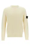 Stone Island Regular-fit Crewneck Sweatshirt With Ribbed Inserts