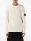 Stone Island Cotton Blend Sweater In White