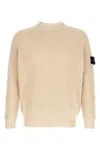 Stone Island Light Yellow Crewneck Pullover In Neutral