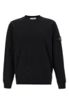 Stone Island Compass-badge Sweatshirt In Black