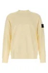 Stone Island Ribbed Crew-neck Cotton Sweater With Long Sleeves