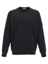 Stone Island Logo Cotton Crewneck Sweatshirt