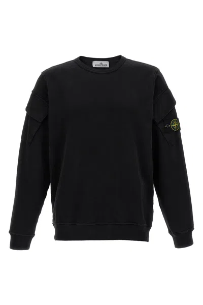 STONE ISLAND LOGO BADGE SWEATSHIRT