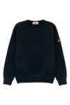Stone Island Midnight Blue Cotton Sweatshirt In Black