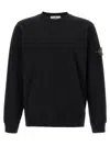 Stone Island Light Rws Pure Wool Sweater In Black