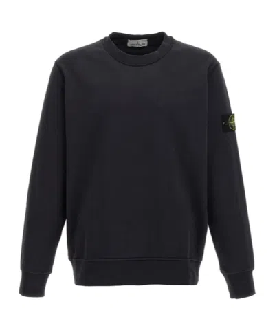 STONE ISLAND STONE ISLAND LOGO PATCH CREWNECK SWEATSHIRT