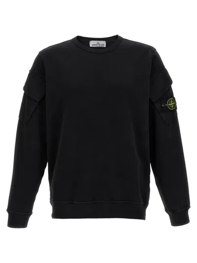 STONE ISLAND LOGO BADGE SWEATSHIRT