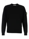 Stone Island Cotton Sweatshirt In Black