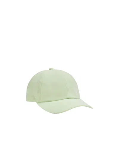 Stone Island Logo Baseball Hat In Green