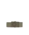 Stone Island Logo Belt In Green