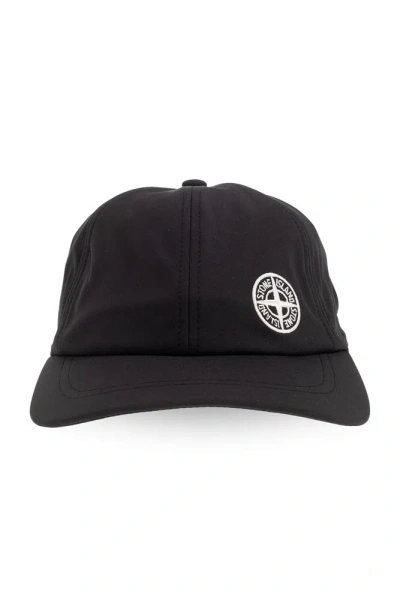 Stone Island Chapeau Noir Polyester, Élasthanne