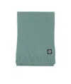 Stone Island Logo Blended Scarf In Green