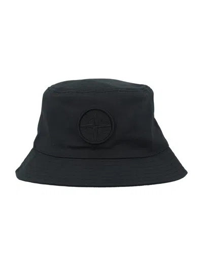 STONE ISLAND LOGO BUCKET HAT