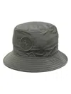 Stone Island Men Logo Bucket Hat In Green