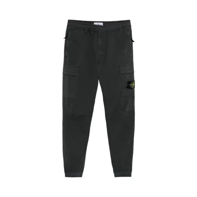 Pre-owned Stone Island Logo Cargo Pants 'charcoal' | Brown | Men's Size 31