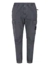 Stone Island Cargo Patch-pocket Trousers In Gray