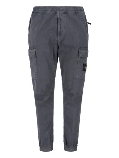 STONE ISLAND LOGO CARGO PANTS