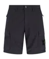 Stone Island Compass-badge Shorts In Black