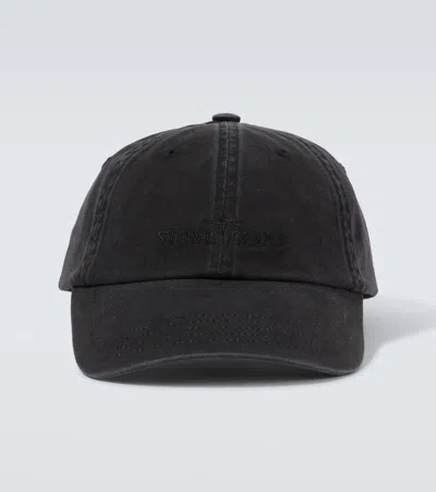 Stone Island Men's Baseball Cap In Black
