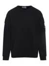 Stone Island Cotton Sweatshirt In Black
