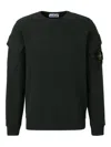 Stone Island Cotton Sweatshirt In Black