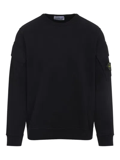 STONE ISLAND STONE ISLAND CREW NECK SWEATER WITH LOGO PATCH