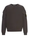 Stone Island Cotton Sweatshirt In Gray