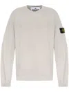 Stone Island Light Sweatshirt With Logo Badge In Grey