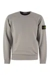 STONE ISLAND STONE ISLAND CREW-NECK SWEATSHIRT IN FROSTED COTTON